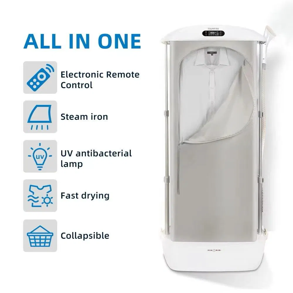 Tj-Sm831e CE RoHS Certified Electric Automatic Portable UV Iron Steam Dryer Collapsible Home Clothing Underwear