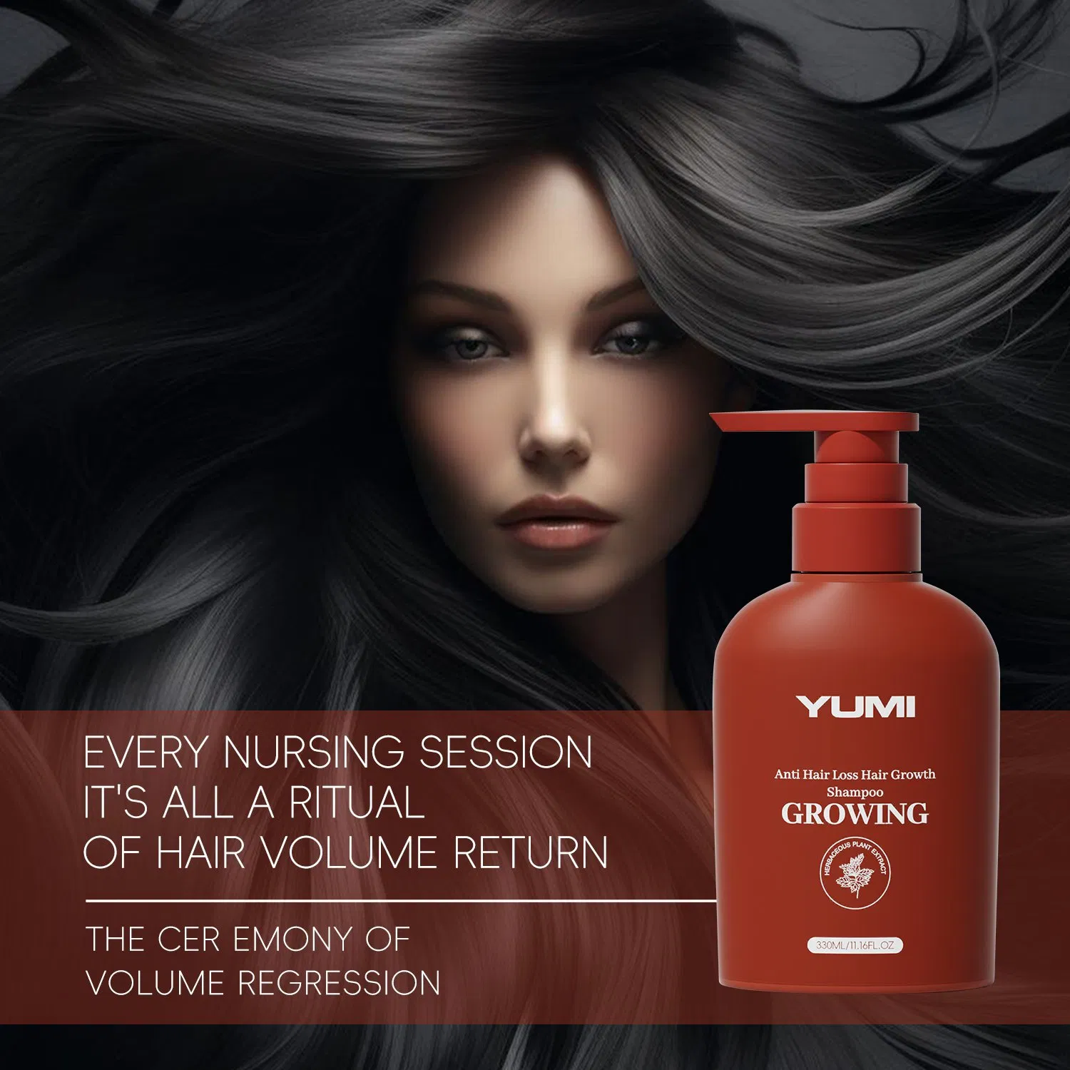 330ml Yumi Anti Hair Loss Strong and Resilient Hair Growth Shampoo