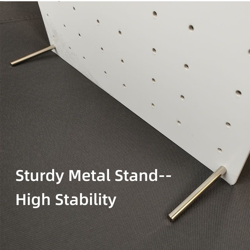 Clear Acrylic Plate Nail Art Display Board, Nail Sample Display Press-on Nails Display Stand with 12PCS Sticks--Clear