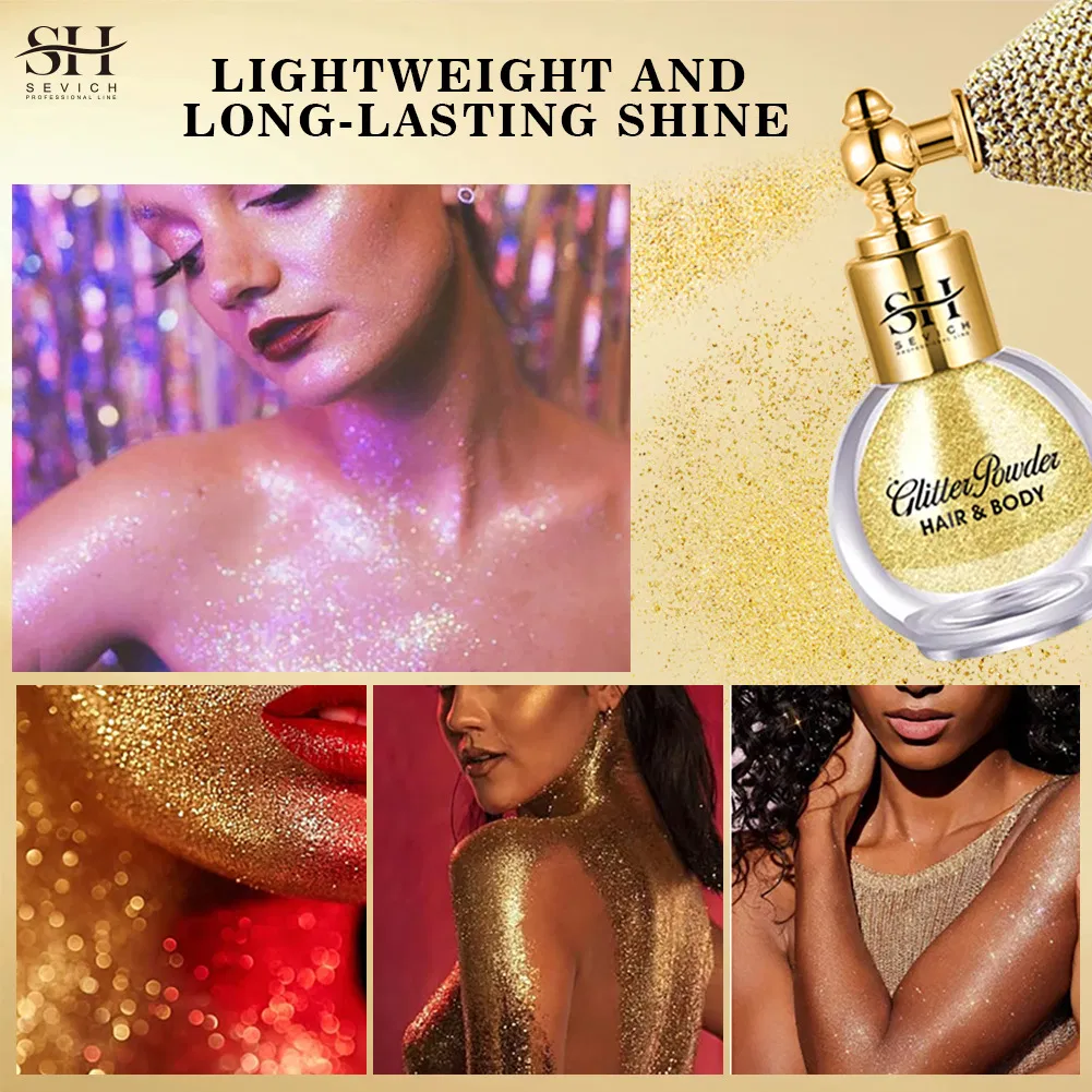 Glitter Setting Spray Face Body Shimmer Powder