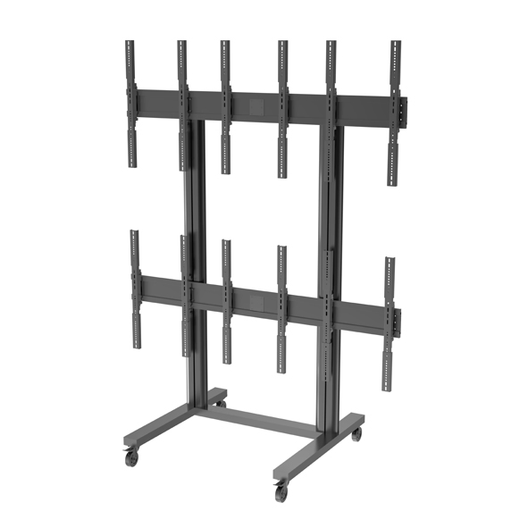Напольная стойка для 6 LCD экранов 40-55 дюймов (2x3)