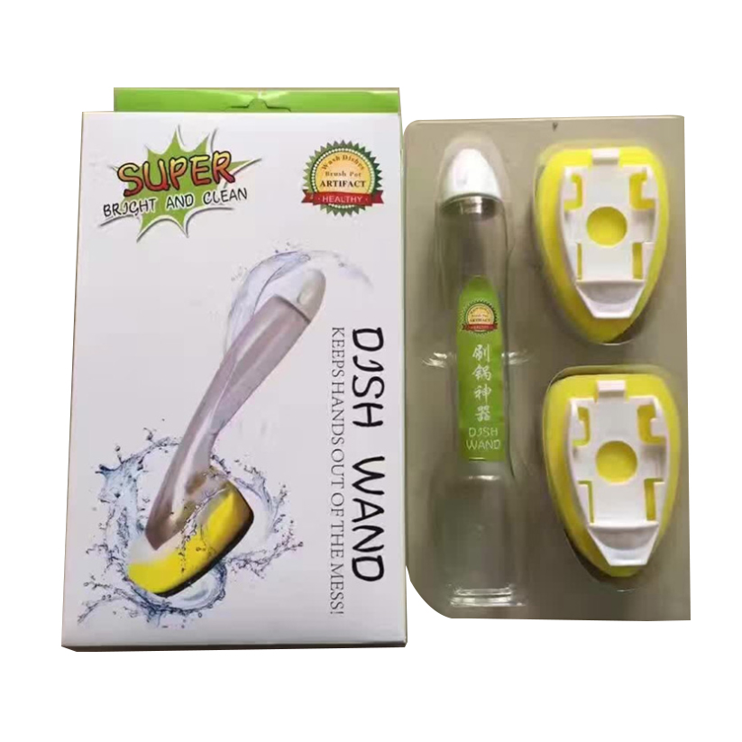 Щетка для кухни с губкой и пластиковой ручкой