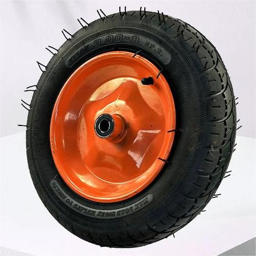 Wheelbarrow 8" 10 Inch 12 Inch Pneumatic Caster Wheels Single Rubber Pneumatic Wheels Castor