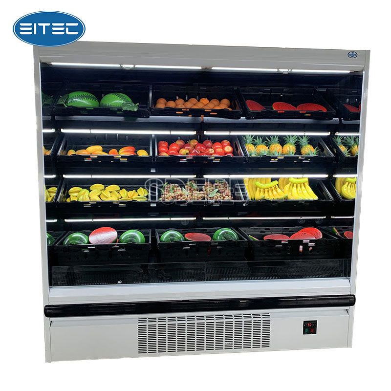 Supermarket Display Freezer Plug-in Type Vegetable and Fruit Cabinet Upright Freezer Chiller