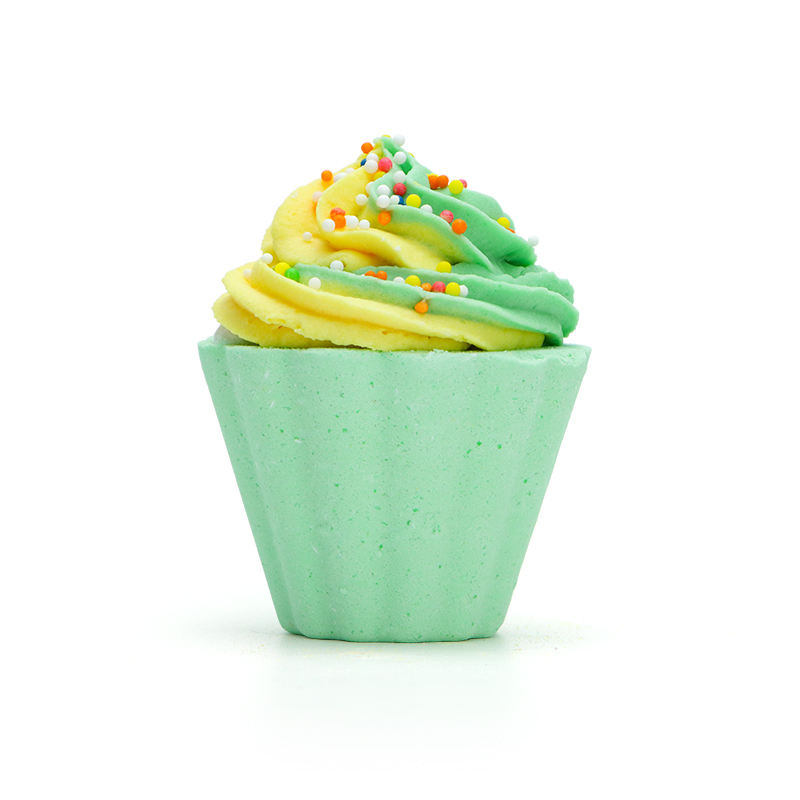 OEM Customization Organic Cake Bath Bombs Natural Essential Oils Colorful Dessert Themed Fizzy Ball Cupcake Bath Bombs