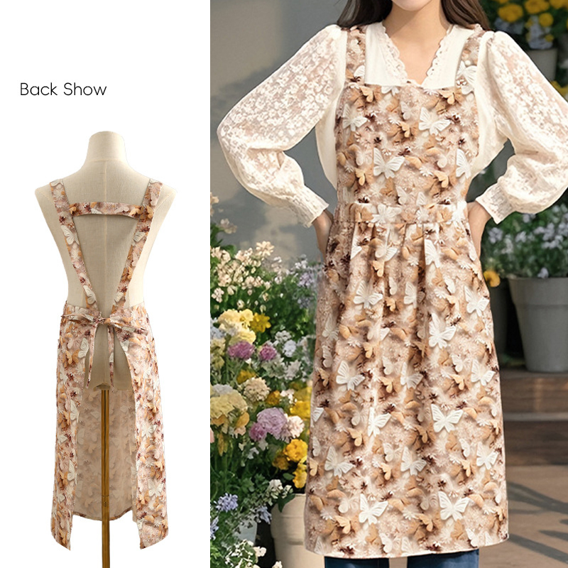 Fairy Style Apron for Home Use Kitchen Oil-Proof Waist Apron