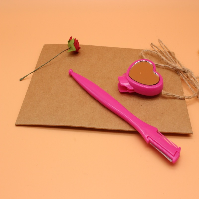 Eyebrow Shaving Knife Folding Eyebrow Trimming Knife Set Safety Protection