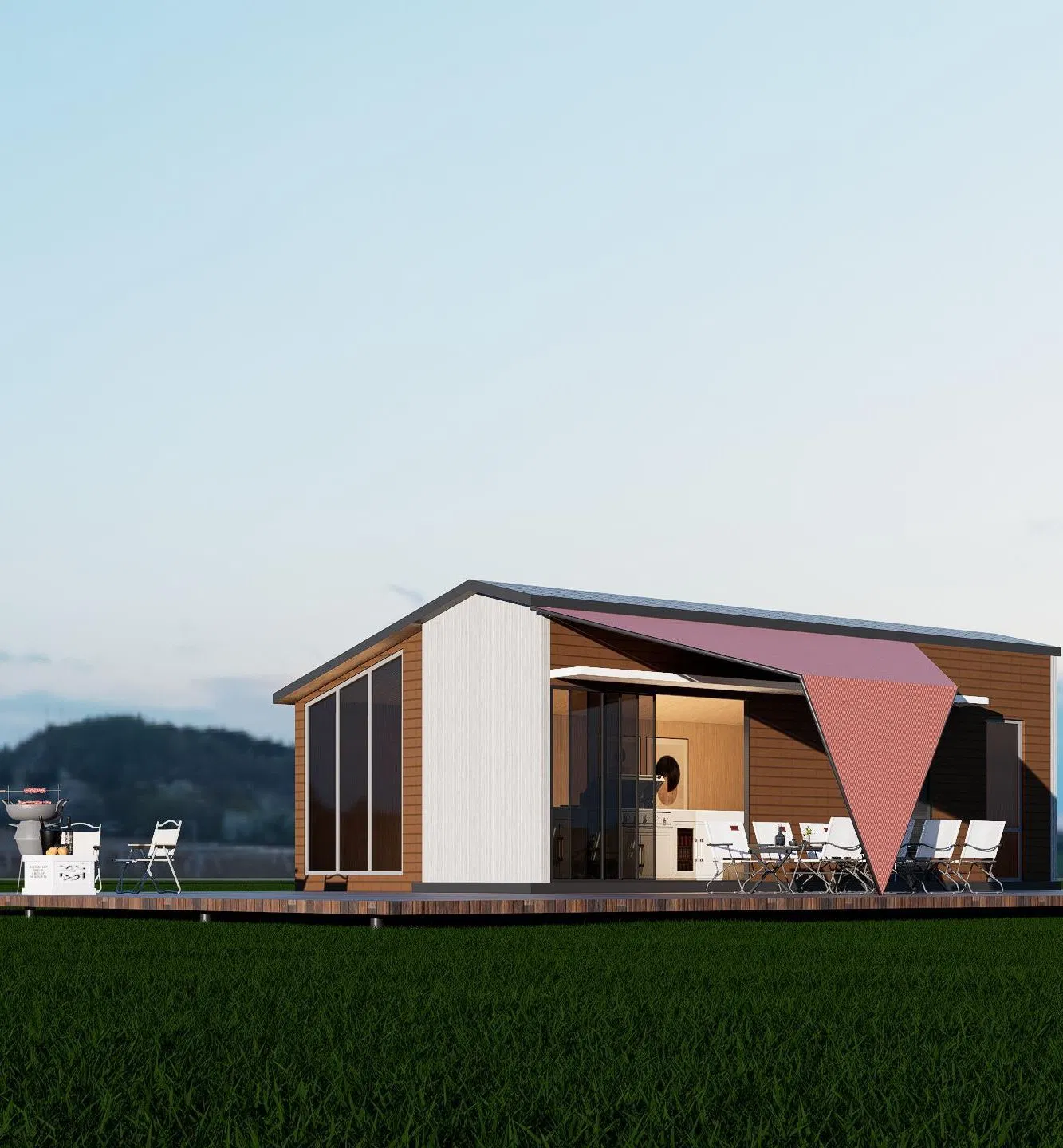 Luxury Eco Tourism Resort Expandable Container Prefab House Casa Modular Prefabricada House Folding House