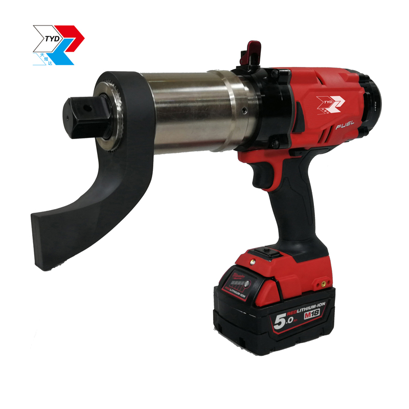 High-Speed Rechargeable Milwauke Lithium Battery Powered Electric Torque Wrench Power Tools Impact Cordless Torque Gun with Digital Display