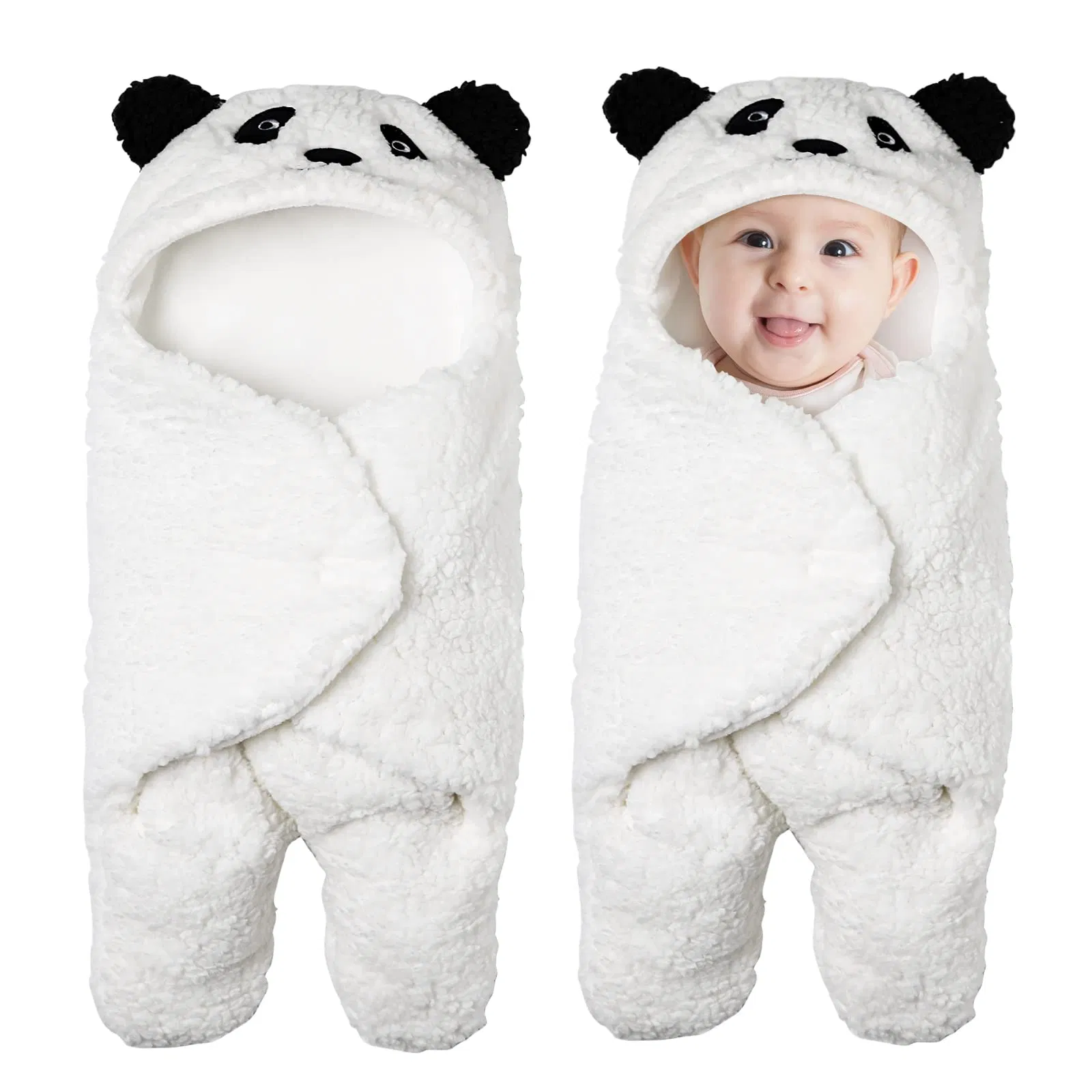 Innovation Cute Bear Natural Newborn Essentials Softness Plush Baby Sleeping Bunting Bag