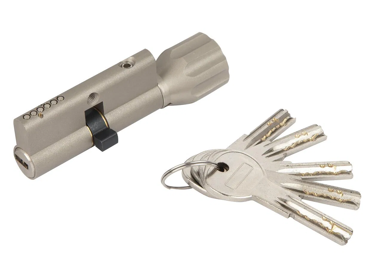 Euro Style High Security Big Knob Brass Key Cylinder
