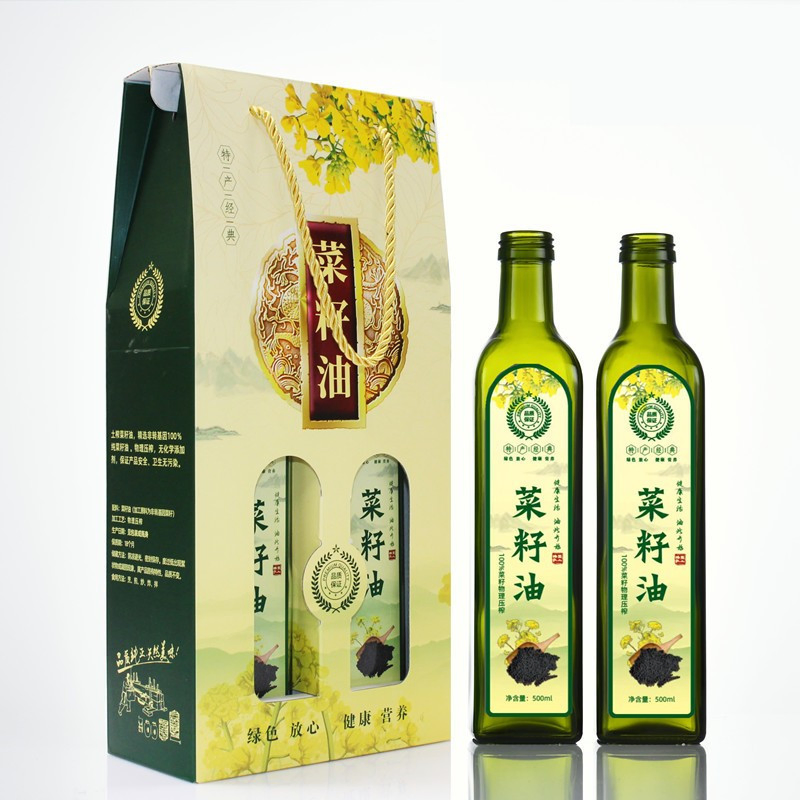 250ml 500ml 750ml 1000ml Custom Label Glass Olive Oil Bottle with Aluminum Cap