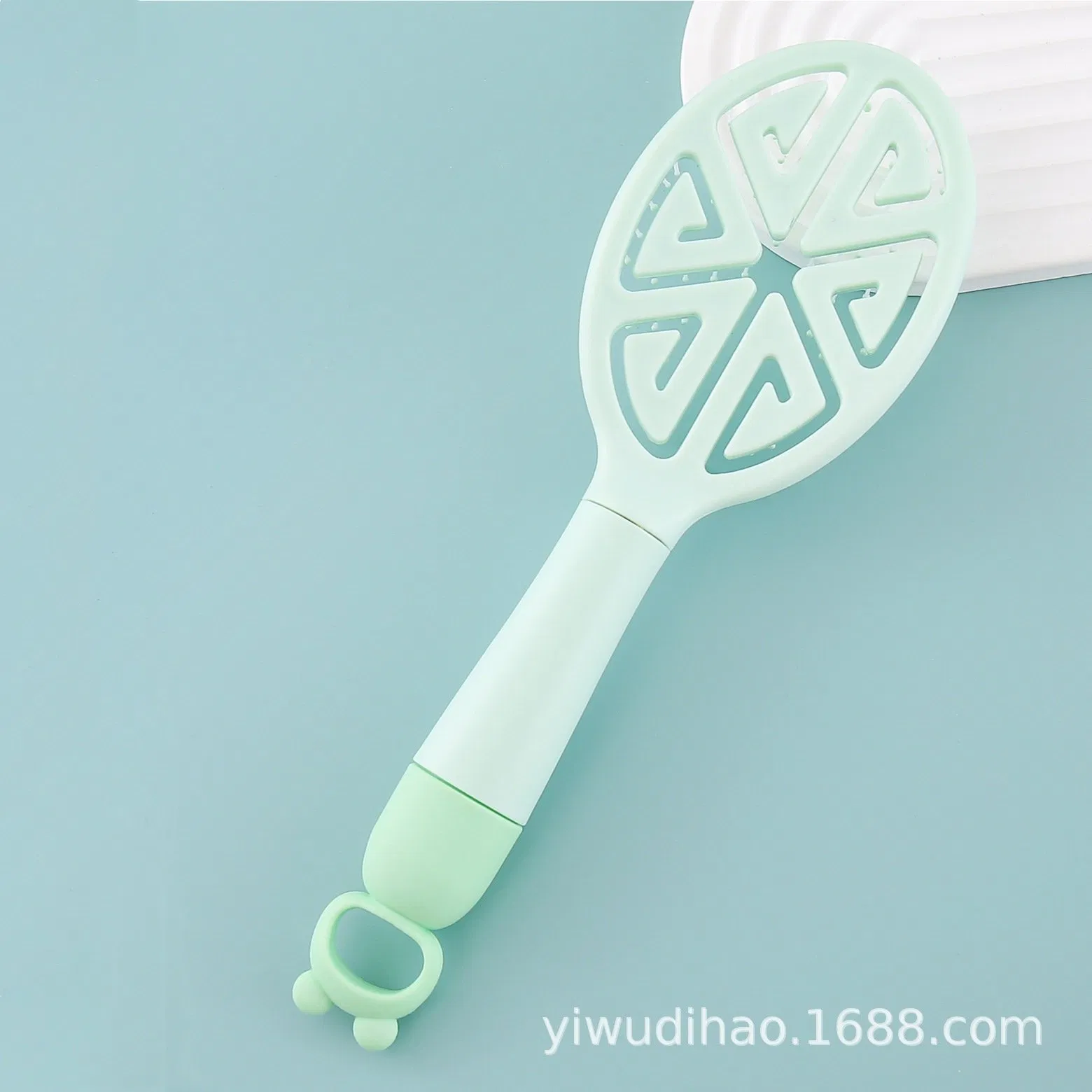 Soft Needle Hollow Ventilated Ribbed Arc Shaped Cute Animal Silicone Dual-Use (Dry & Wet) Fluffy Large Curved Comb