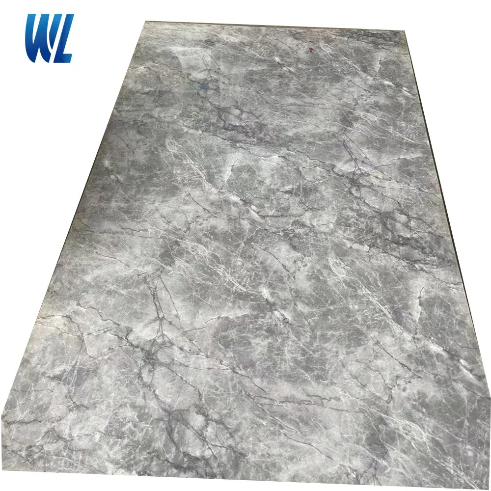 Factory Good Price B1 Fireproof Waterproof Building Material UV Marble Board PVC Wall Panel Spc Wall Panel PVC Marble Panel