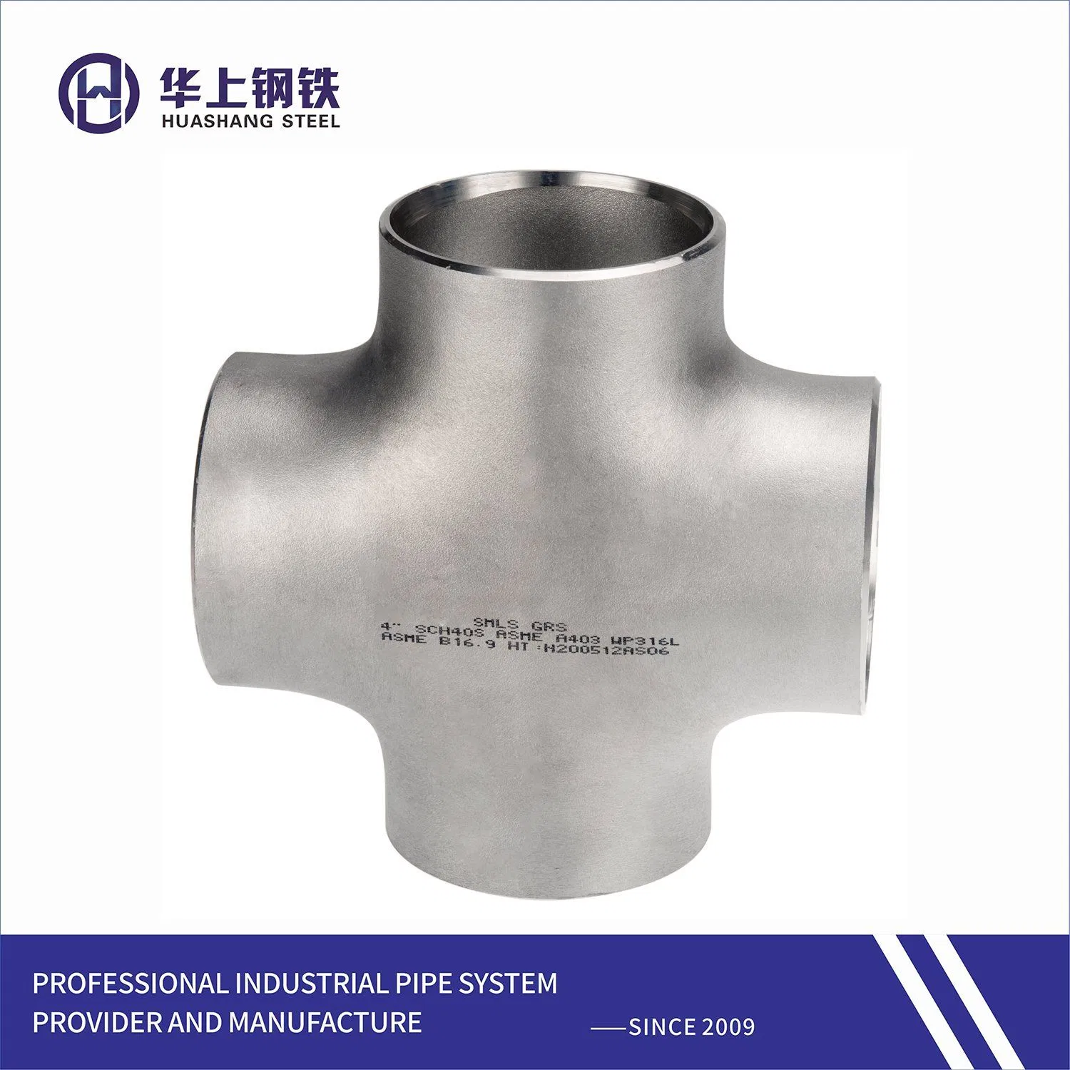 High Quality Price SS304/316L Pipe Fitting-Butt Welding Stainless Steel Cross