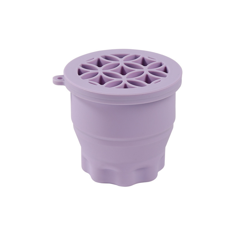 Silicone Makeup Tool Storage & Cleaning Brush Cup