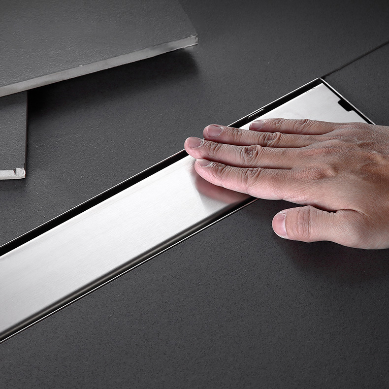 80*6.8cm High Quality Embedded Odor-Proof Floor Drain 304 Stainless Steel Floor Drain 304 Stainless Steel Deep Water Seal Odor Proof Floor Drain