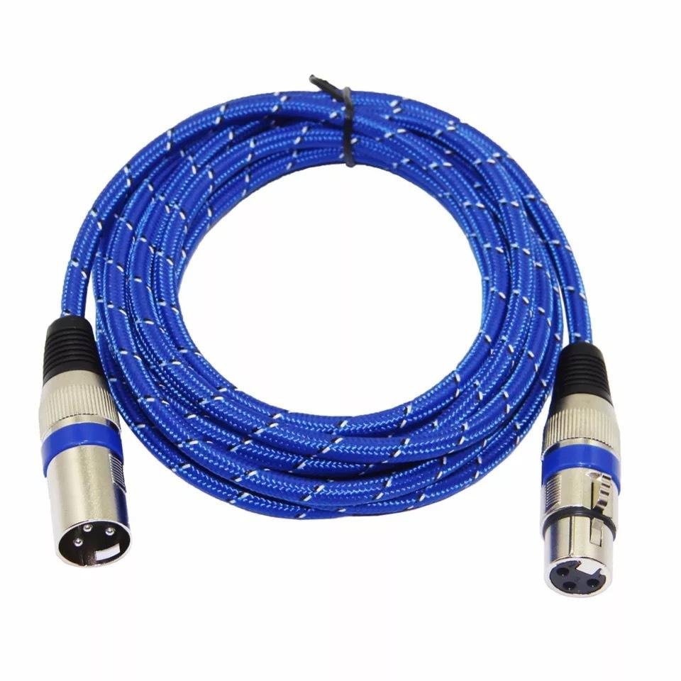 Color Coded Male and Female XLR Audio Cables High Purity Signal Transmission XLR Balanced Cable 22AWG Microphone Cable