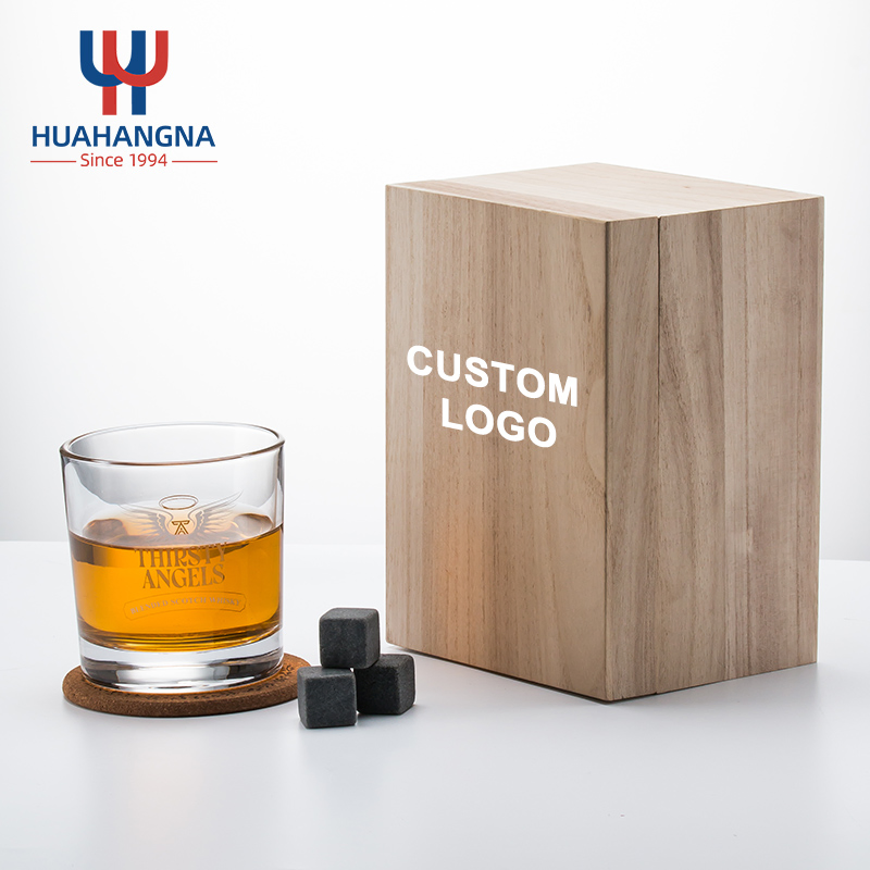 Factory Direct Single Whiskey Glass Set with Ice Stones Bullets Gift Set Suitable Father Men and Any Whiskey Lover