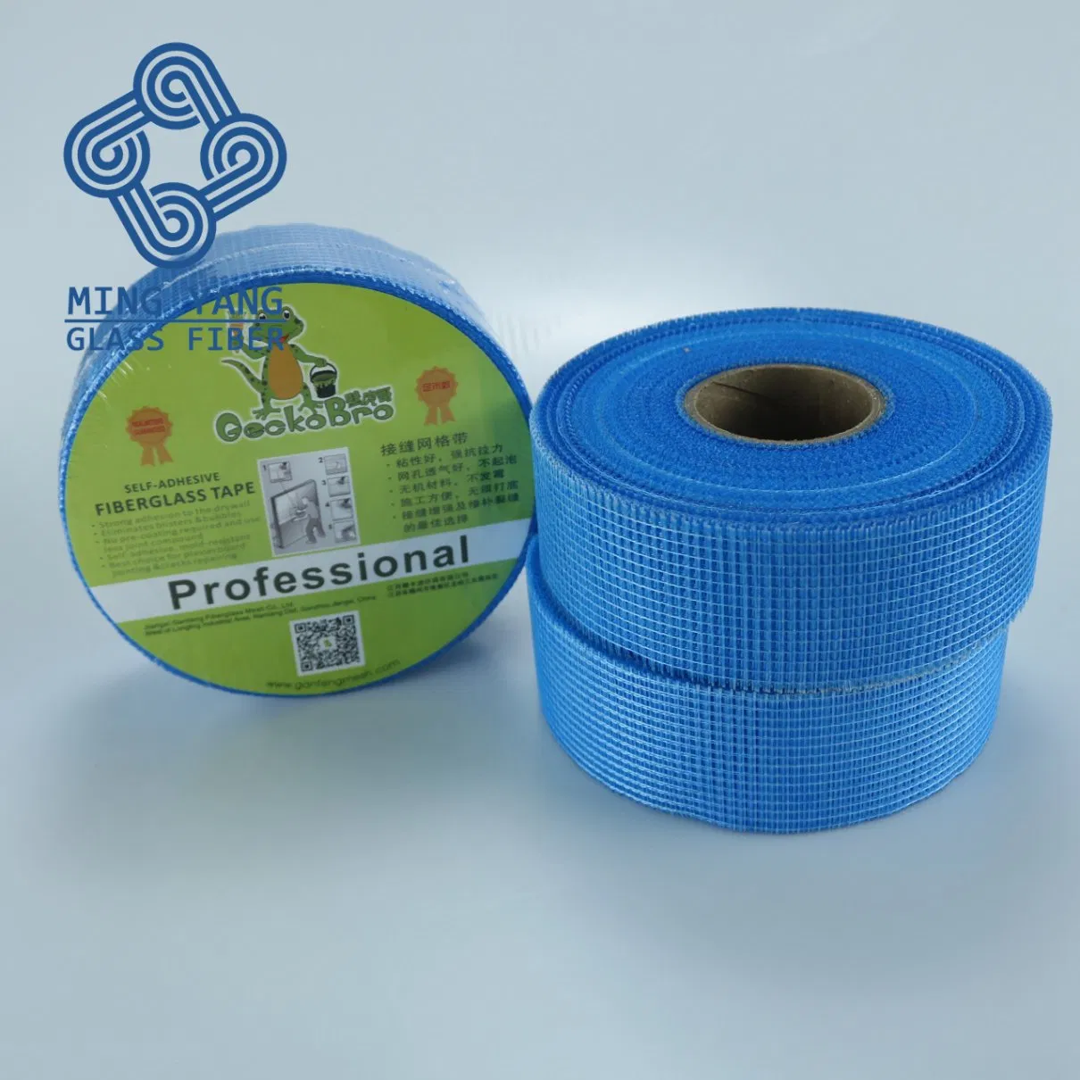 Blue Color Hot Sale Sticky Reinforcement Concrete Self Adhesive Tape Fiberglass Wall Mesh