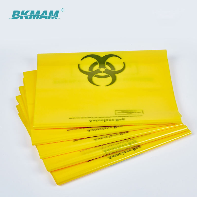 Customized Size Red Biohazard Bags 50*60cm Bio Medical Waste Bags for Lab Use