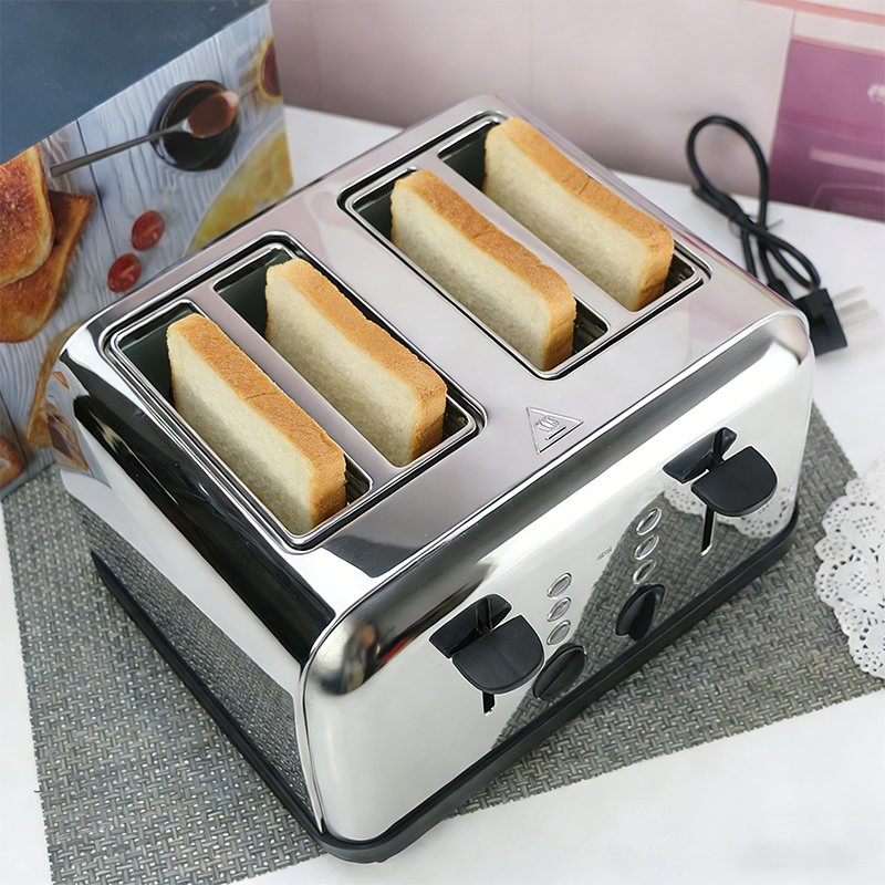 Automatic 4 Slices Long Slot Toaster Bread Machine