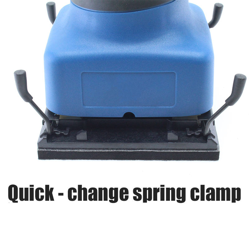 High Quality Electric Square Dustless Random Orbit Sander 220V for Wood Finishing