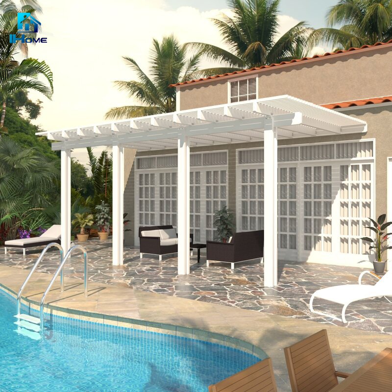 Outdoor Gazebo Garden Pergola Aluminium Retractable Pergola Roof System
