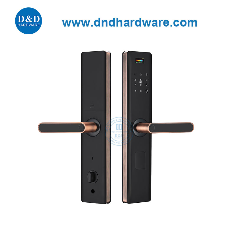 Outdoor Smart Fingerprint Digital Safe Door Handle Lock for Home Electronic Keyless