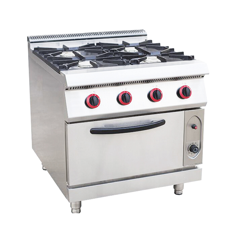 6-Burner Cooking Range with Gas Oven for Restaurant