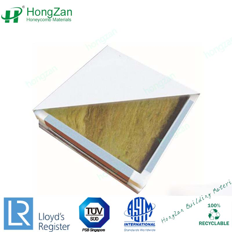 Rock Wool Honeycomb Sandwich Panel for Ship with Heat and Sound Insulation