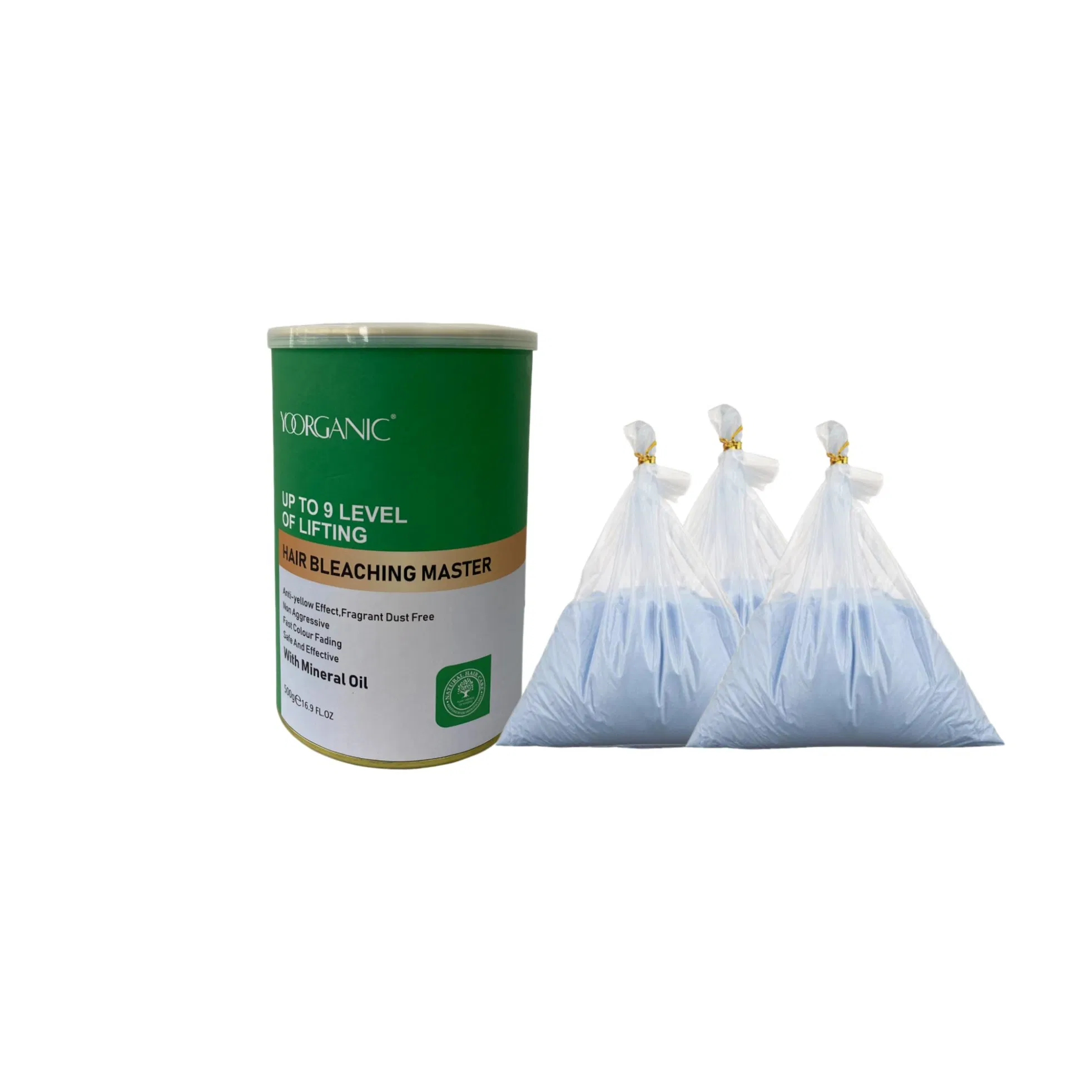 500g Dust Free OEM No Ammonia Hair Bleaching Powder up to 9 Levels for Salon Use