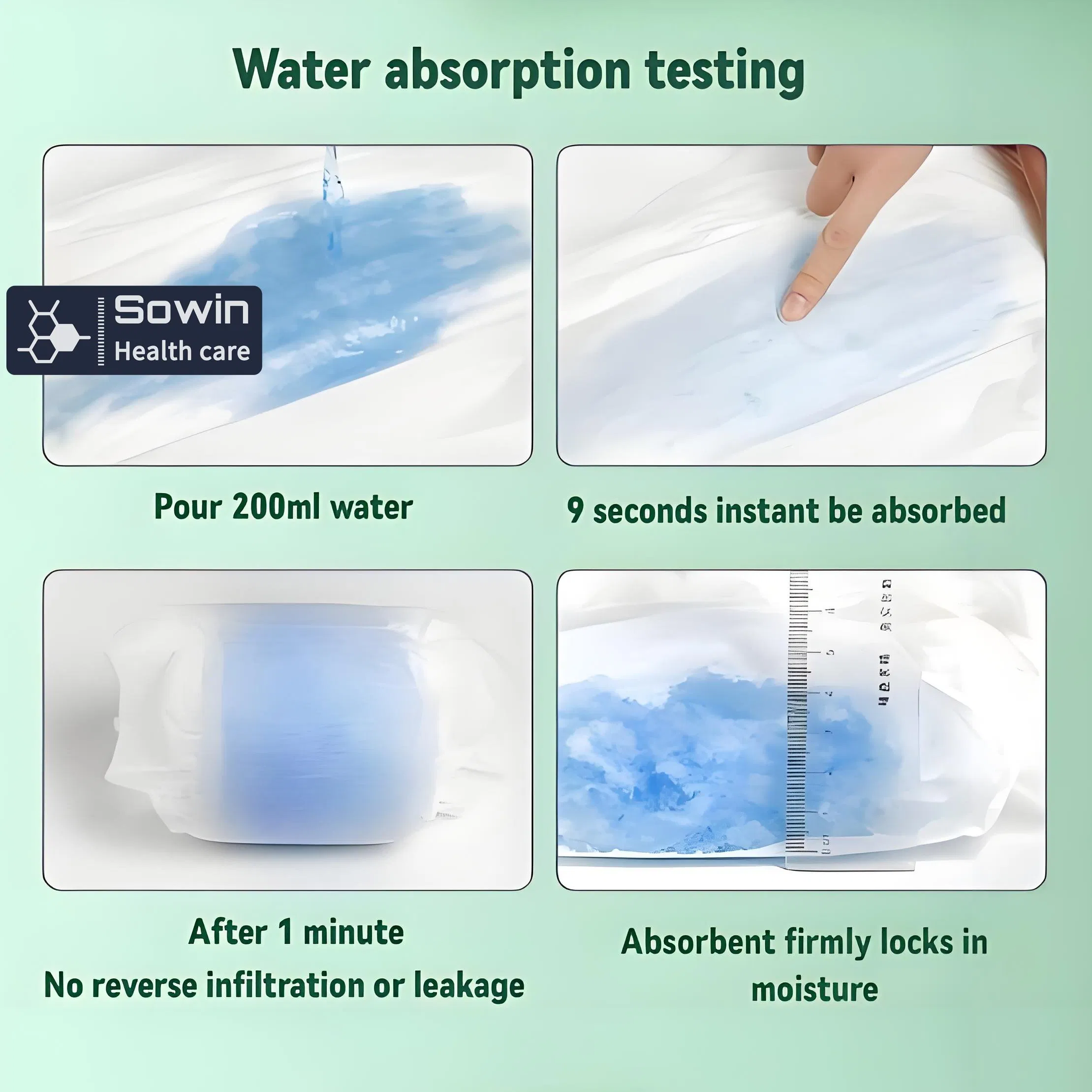 Brand Logo Sticker Production Absorbent Disposable Incontinence Adult Pull-up Pants