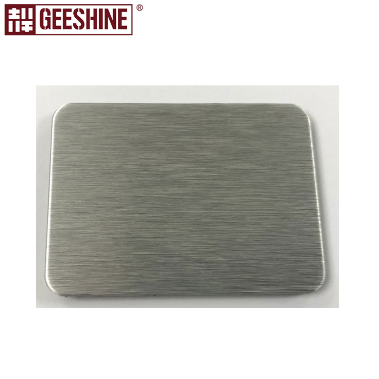 Brushed Silver PE Aluminum Composite Wall Panel ACP Sheet