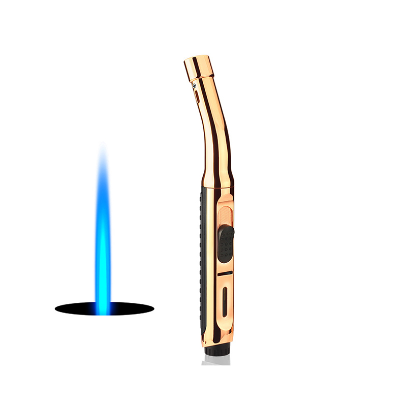 Cigar Lighter with Torch Holder Triple Jet Flame Lighters Refillable Cigars and Customized Butane Four Wholesale Cigarettes BBQ Cigar Lighter