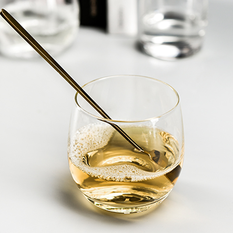 Custom Logo Luxury Heavy Base Wine Glass Tumbler Whiskey Glass