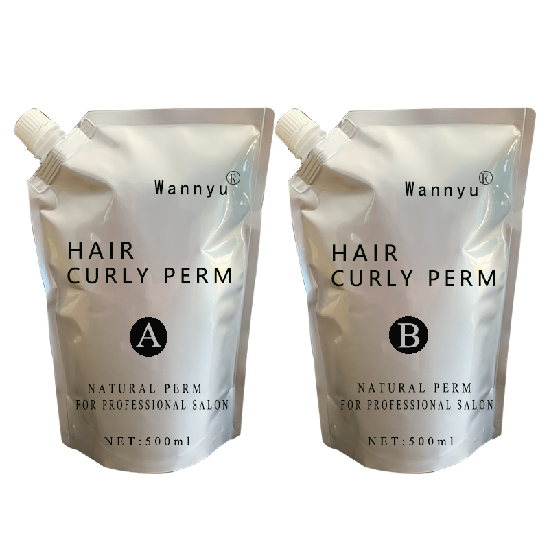 Can Be Customized OEM ODM Kit Packing Herbal Hair Curly Perm 500ml*2