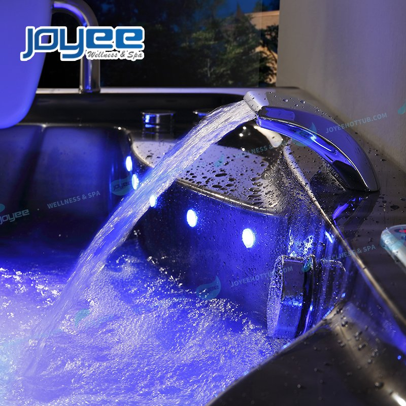 Угловая гидромассажная ванна Joyee с подсветкой и озонатором