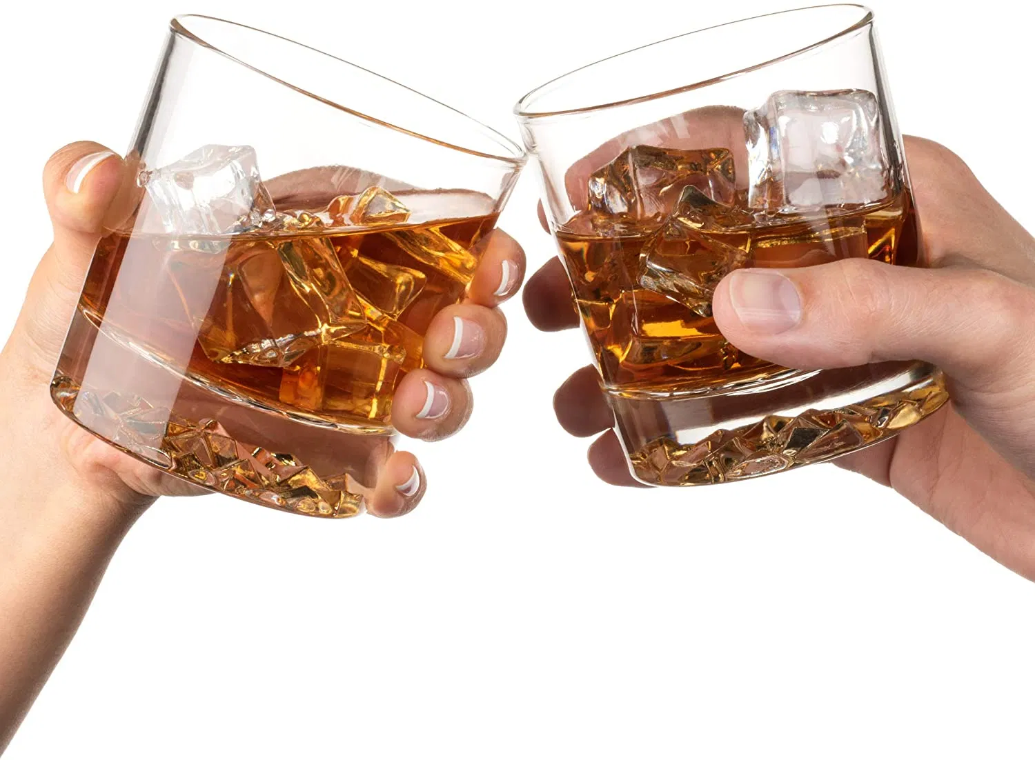 Amazon 11.5oz Old Fashioned Tumblers Lowball Rock Beverage Whiskey Glass for Finlaggan Forest Whisky Forties Four Roses