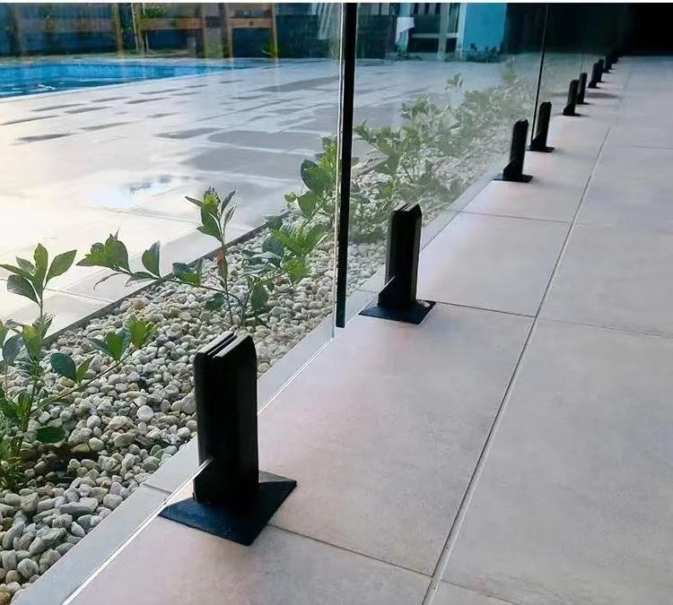 Modern Outdoor Villa Hotel Stair Balcony Frameless Glass Railing Spigot Stainless Steel 304/316 DIY