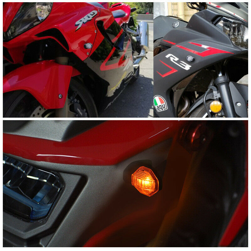 Миниатюрные светодиодные поворотники для мотоцикла