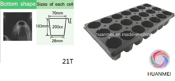 21cells Seed Starting Tray Plastic Tray for Greenhouse Garden Nursery