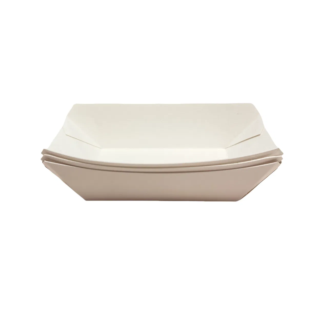Disposable Kraft Paper Food Trays Mini Recyclable Eco Take-out Boat Tray