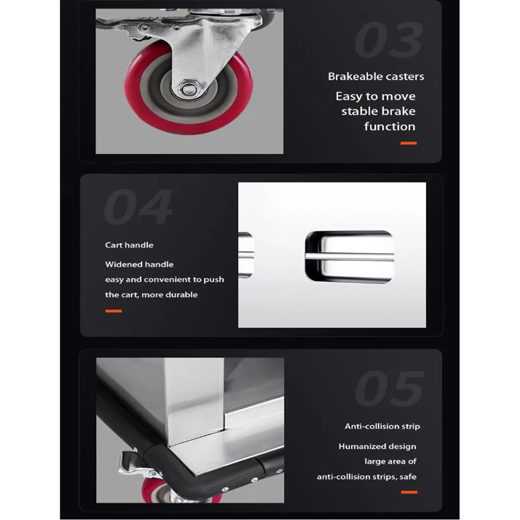 Commercial Mobile Warming Meal Cabinet Vertical for Banquet Cooked Food Warming Cabinet