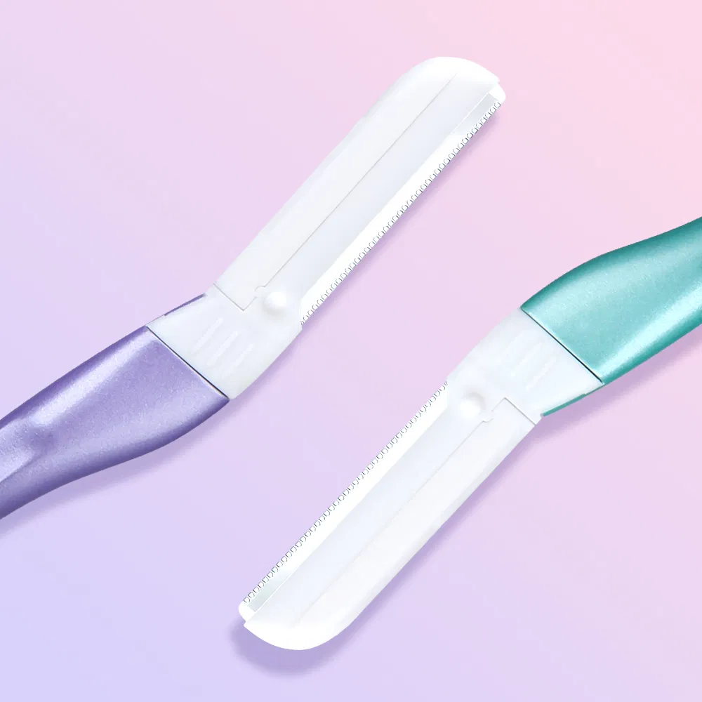 Professional Dermaplaning Tool for Women Metal Handle Facial Eyebrow Razor