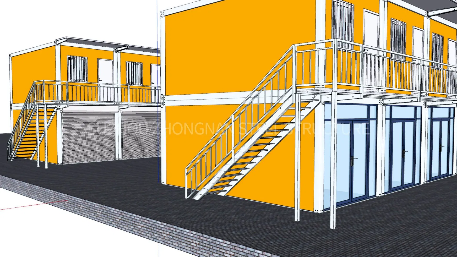 Customized Container House Building for Office and Shop in The United Arab Emirates