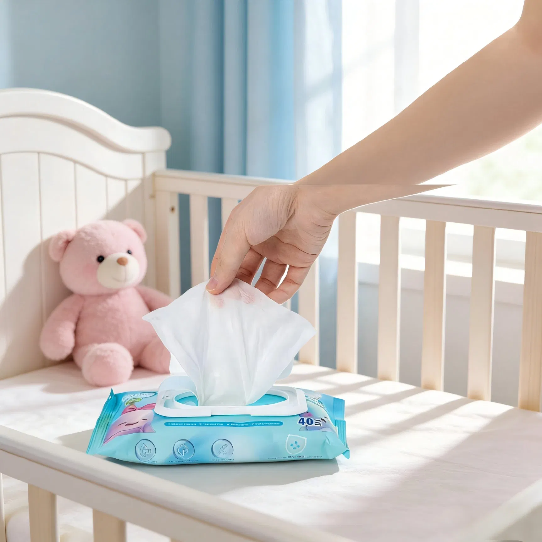 OEM ODM Private label Custom Factory Alcohol Free Pure 99 Water Flushbable Biodegradable Baby Wet Wipes