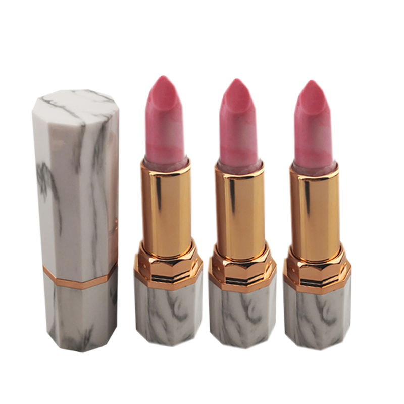 OEM Nine Sides Marbling Render Texture Lip Balm Custom Moisturizing Lipstick Makeup