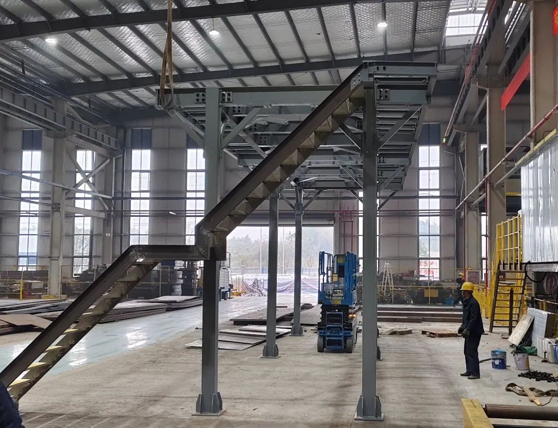 High Cost Performance Welding Stainless Steel Staircases for Shopping Mall