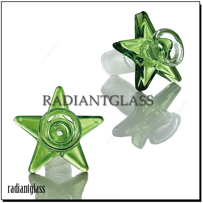 14mm Heavy Bowl Colorful Pentacle Glass Bowl Smoking Accessories